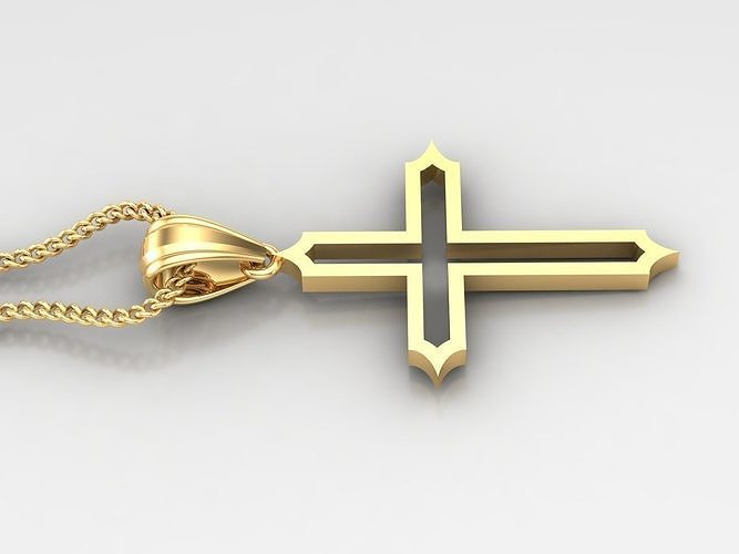 Jesus Christ Cross Pendant Print 4CP030 3D print model