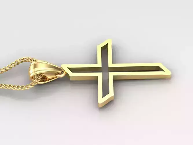 Jesus Christ Cross Pendant Print 4CP019