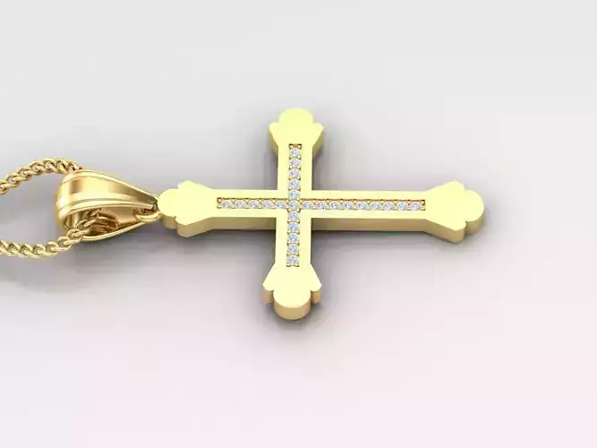 Jesus Christ Cross Pendant Print 4CP008