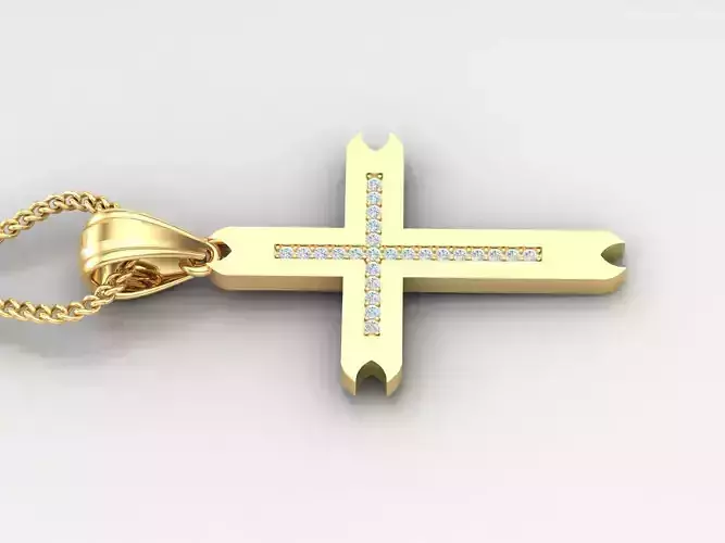 Jesus Christ Cross Pendant Print 4CP005