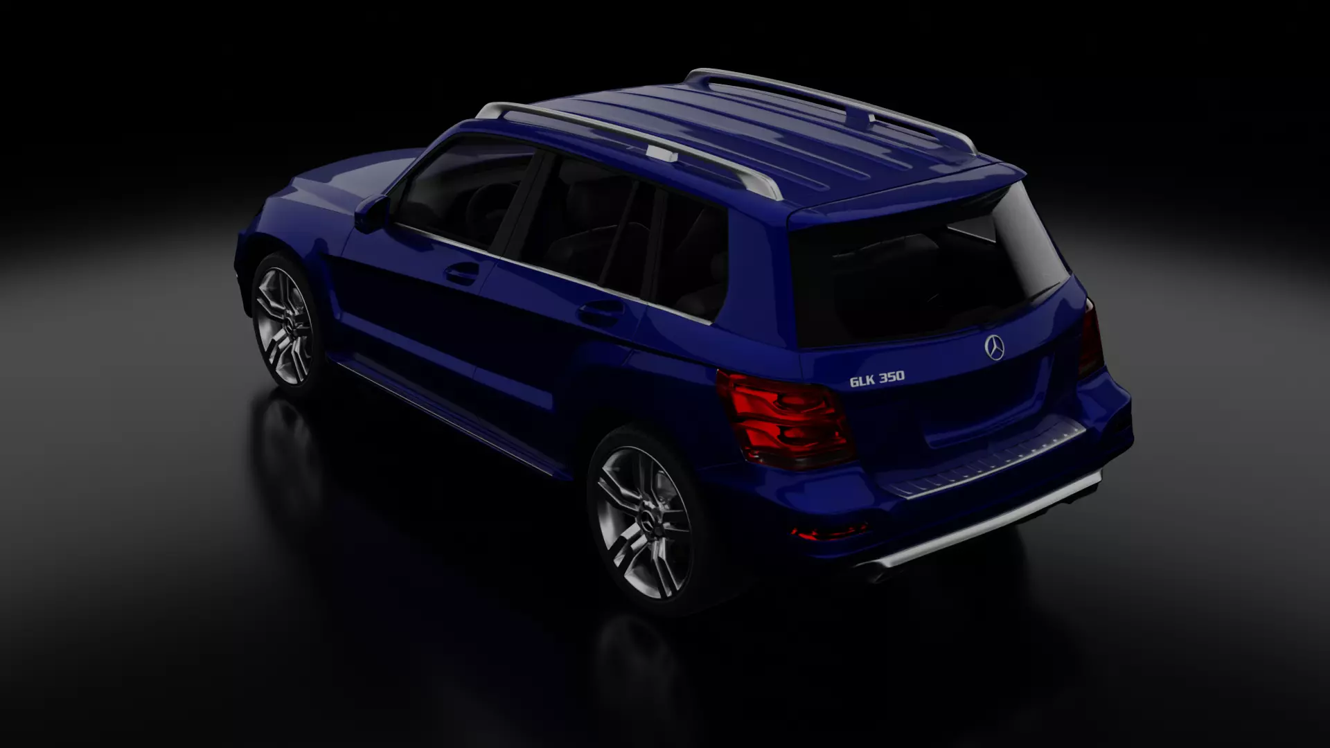 GLK 350 GLTF File with Detailed Material-Based Texturing Free 3D model