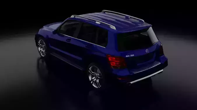 GLK 350 GLTF File with Detailed Material-Based Texturing Free 3D model