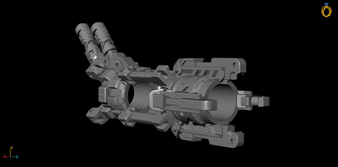 Transformers Concept Art Megatron add on for Bazooka 3D print model_2
