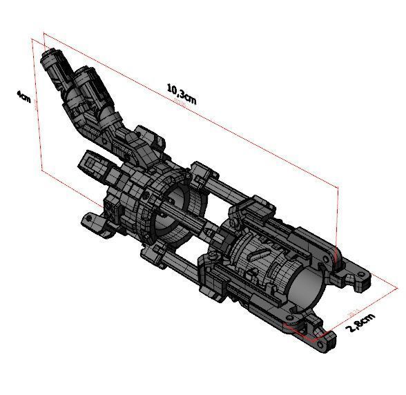 Transformers Concept Art Megatron add on for Bazooka 3D print model_1