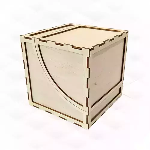 Gift jewelry box holder design laser cutting 3D print model