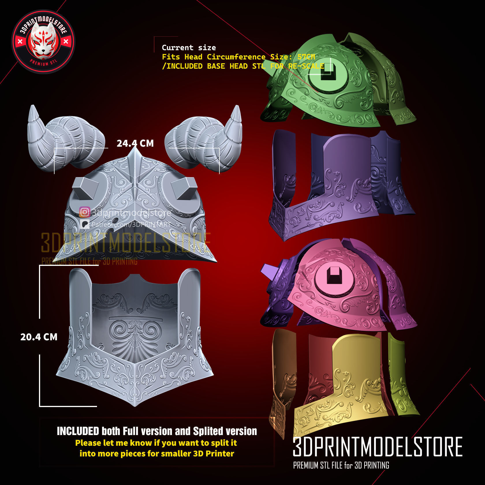 Delicious in Dungeon - Senshi Helmet Special - Dungeon Meshi 3D print model_7