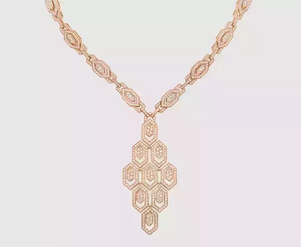 Serpenti Necklace full diamond bvlgari 