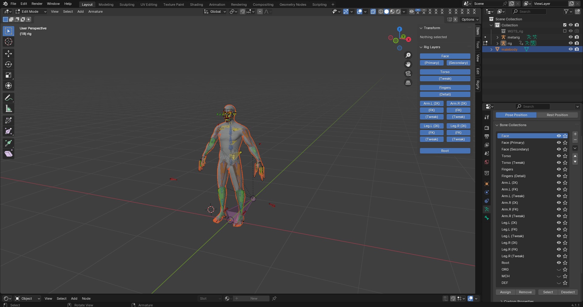 Male Human Model 3D model_1