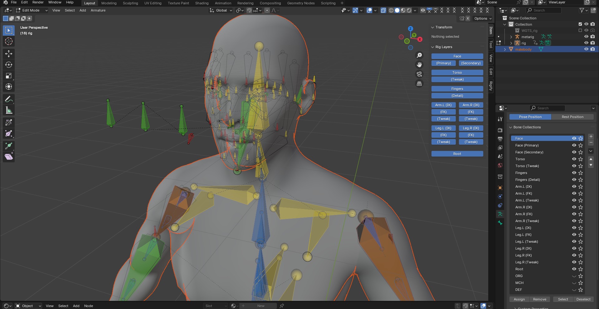 Male Human Model 3D model_4