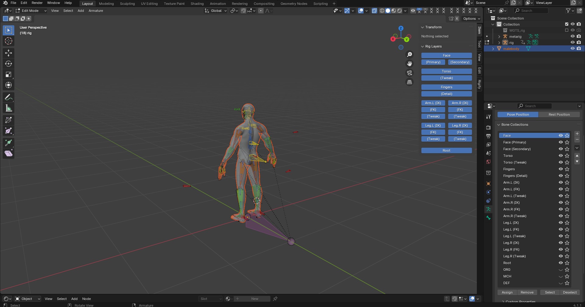 Male Human Model 3D model_2
