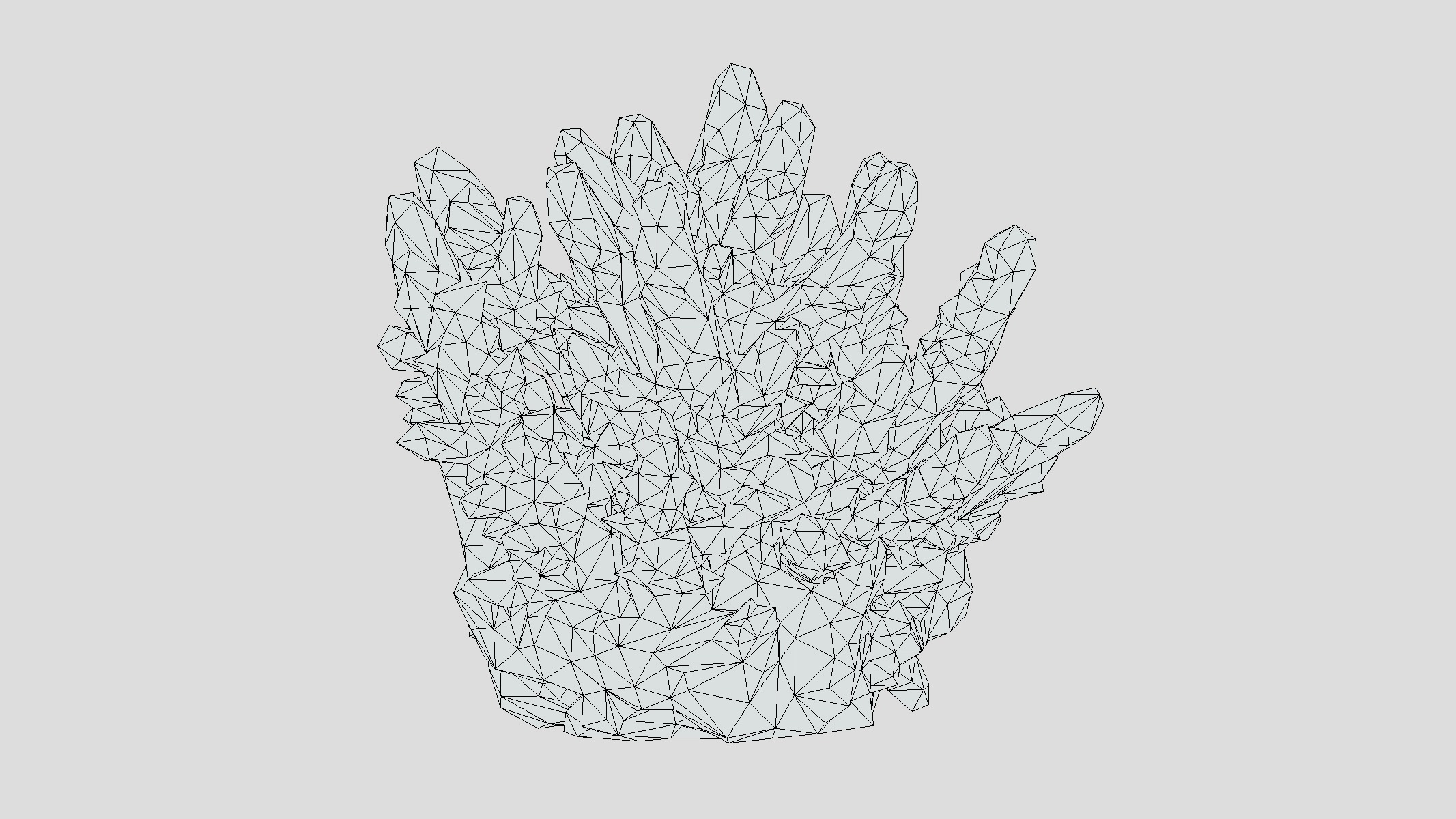 Acropora Coral Low Poly Low-poly 3D model_4
