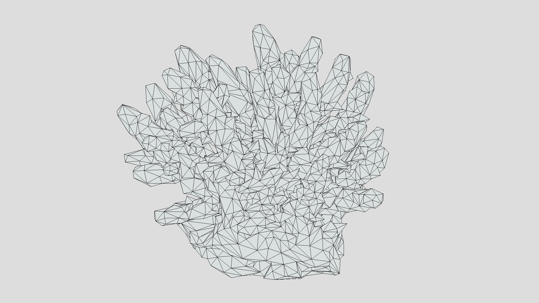 Acropora Coral Low Poly Low-poly 3D model_6