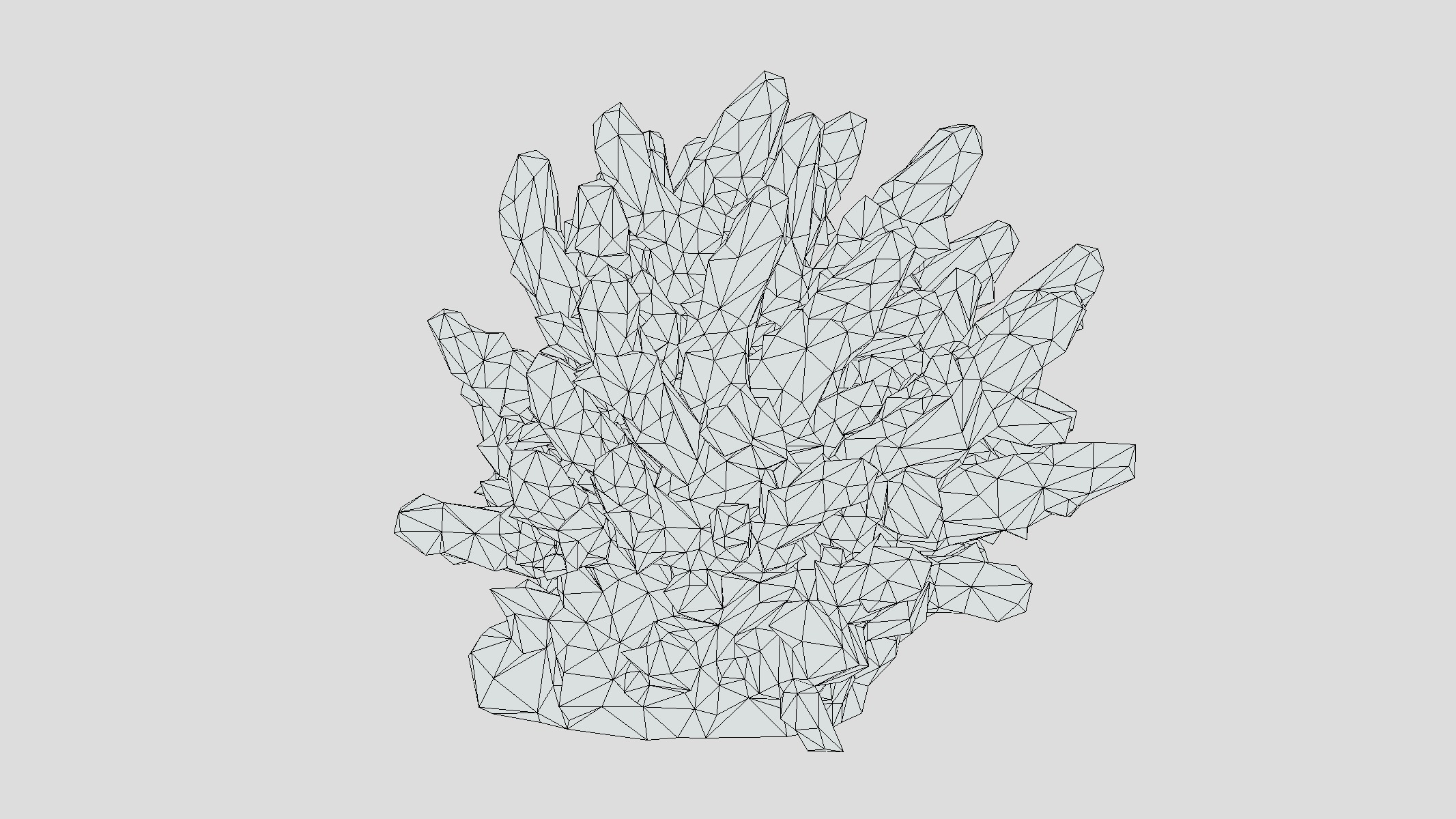 Acropora Coral Low Poly Low-poly 3D model_8