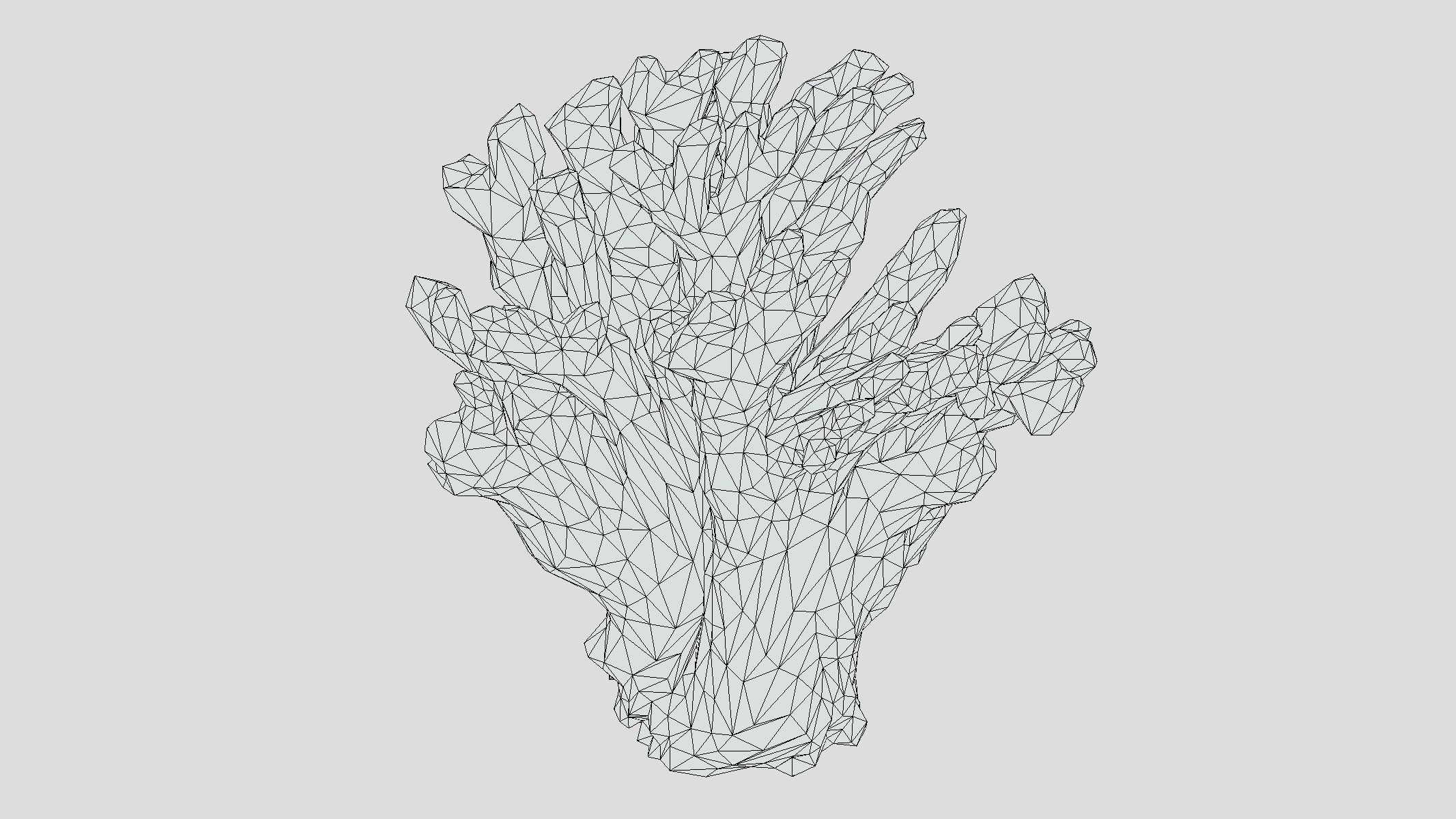 Agaricia agaricites Low Poly Low-poly 3D model_5