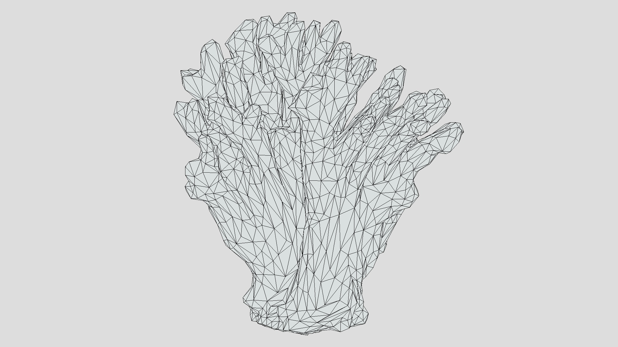 Agaricia agaricites Low Poly Low-poly 3D model_1