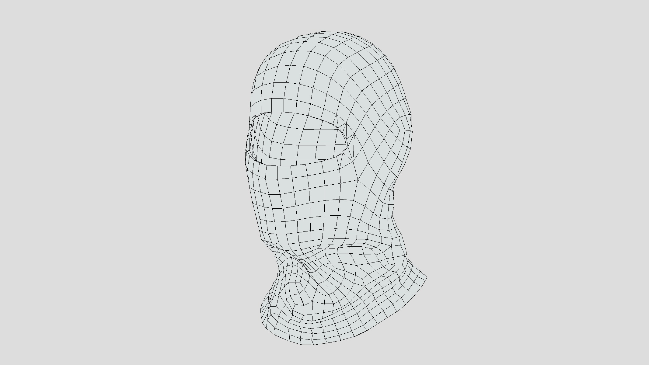Balaclava Low Poly Low-poly 3D model_1