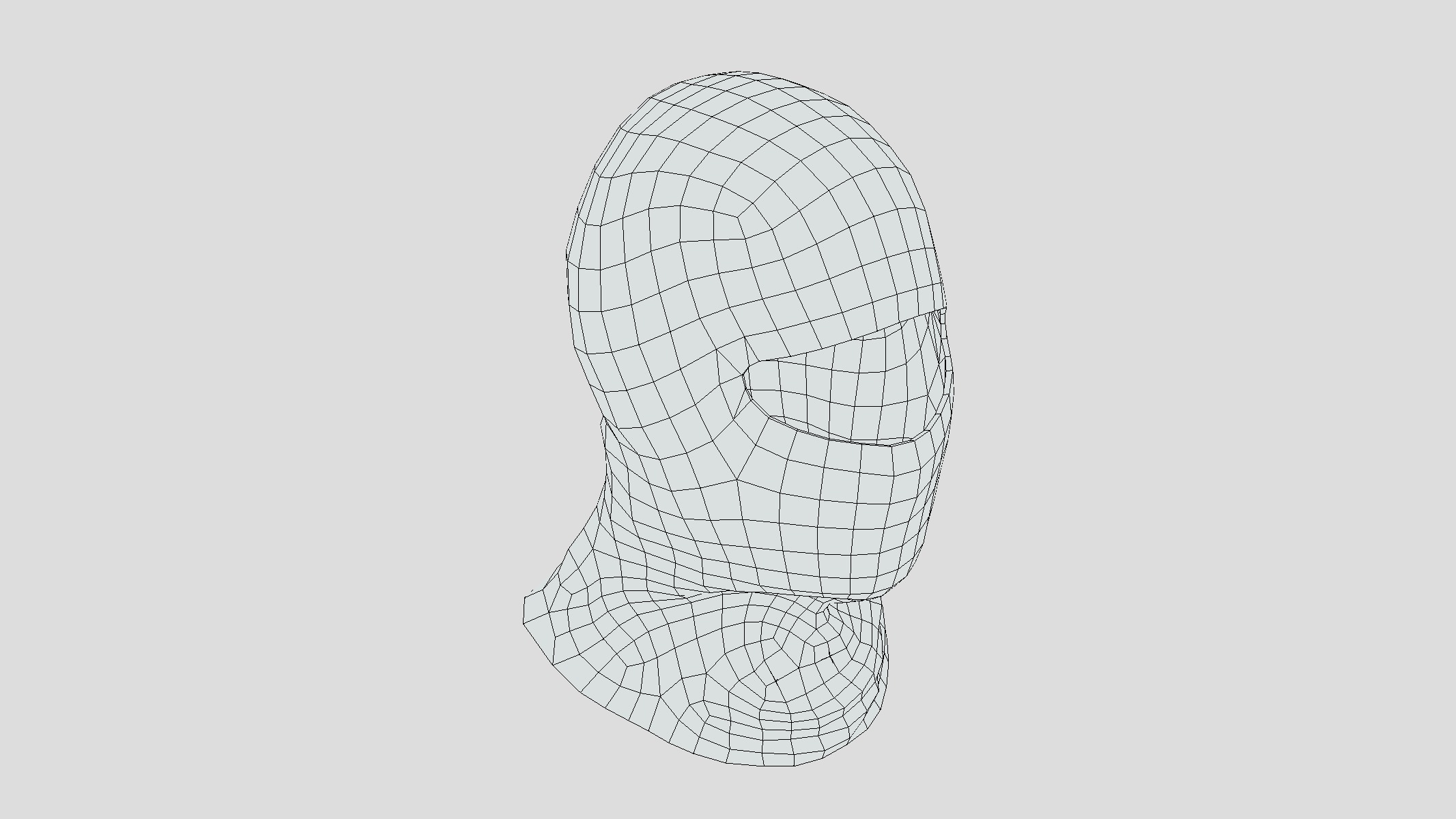 Balaclava Low Poly Low-poly 3D model_9