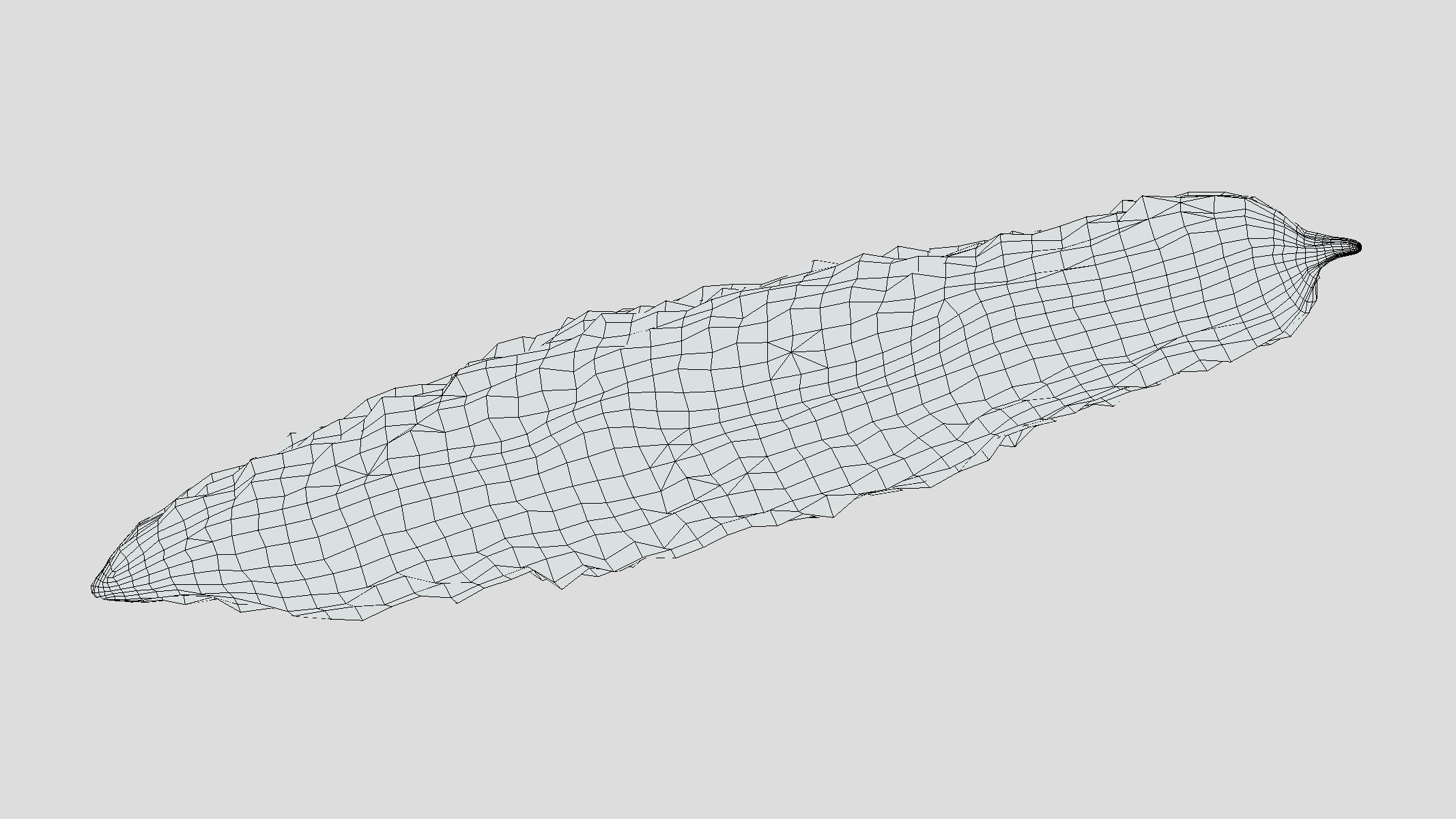 Bitter Gourd Low Poly Low-poly 3D model_11