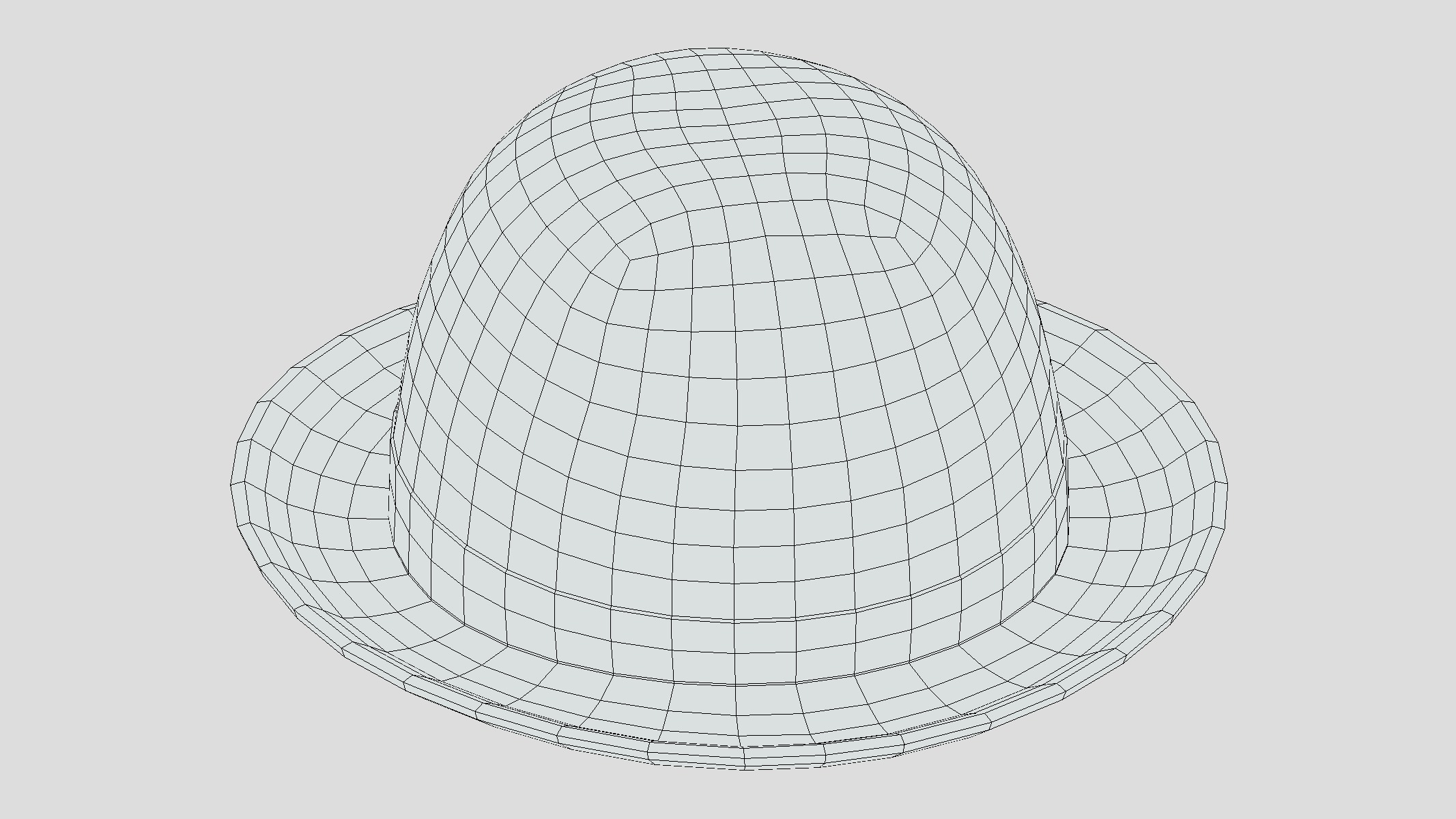 Bowler Hat Low Poly Low-poly 3D model_7