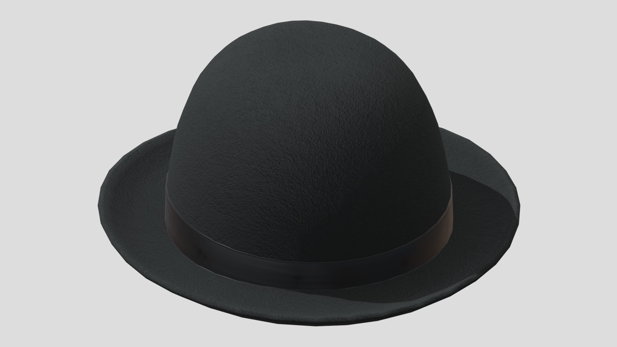 Bowler Hat Low Poly Low-poly 3D model_6