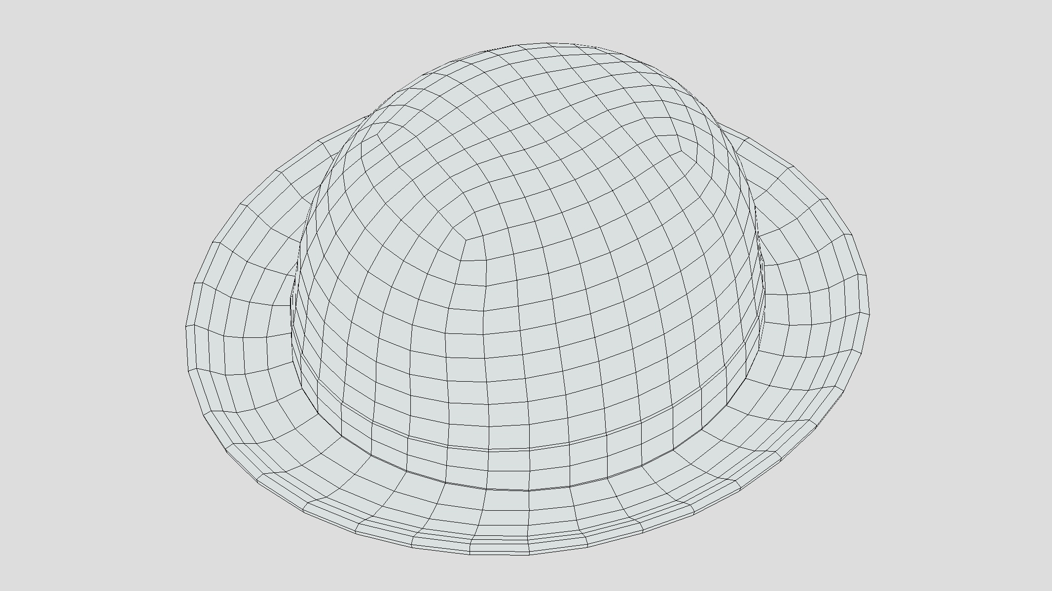 Bowler Hat Low Poly Low-poly 3D model_5