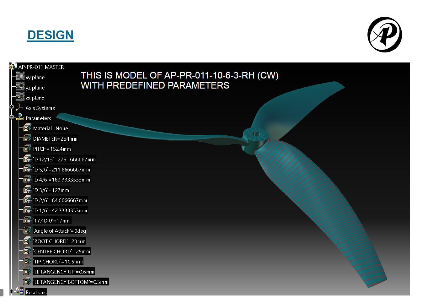 Set of Propellers AP-PR-011-10-6 3D print model_13
