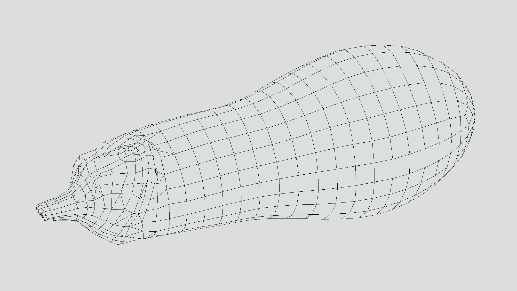 Brinjal Low Poly Low-poly 3D model_1