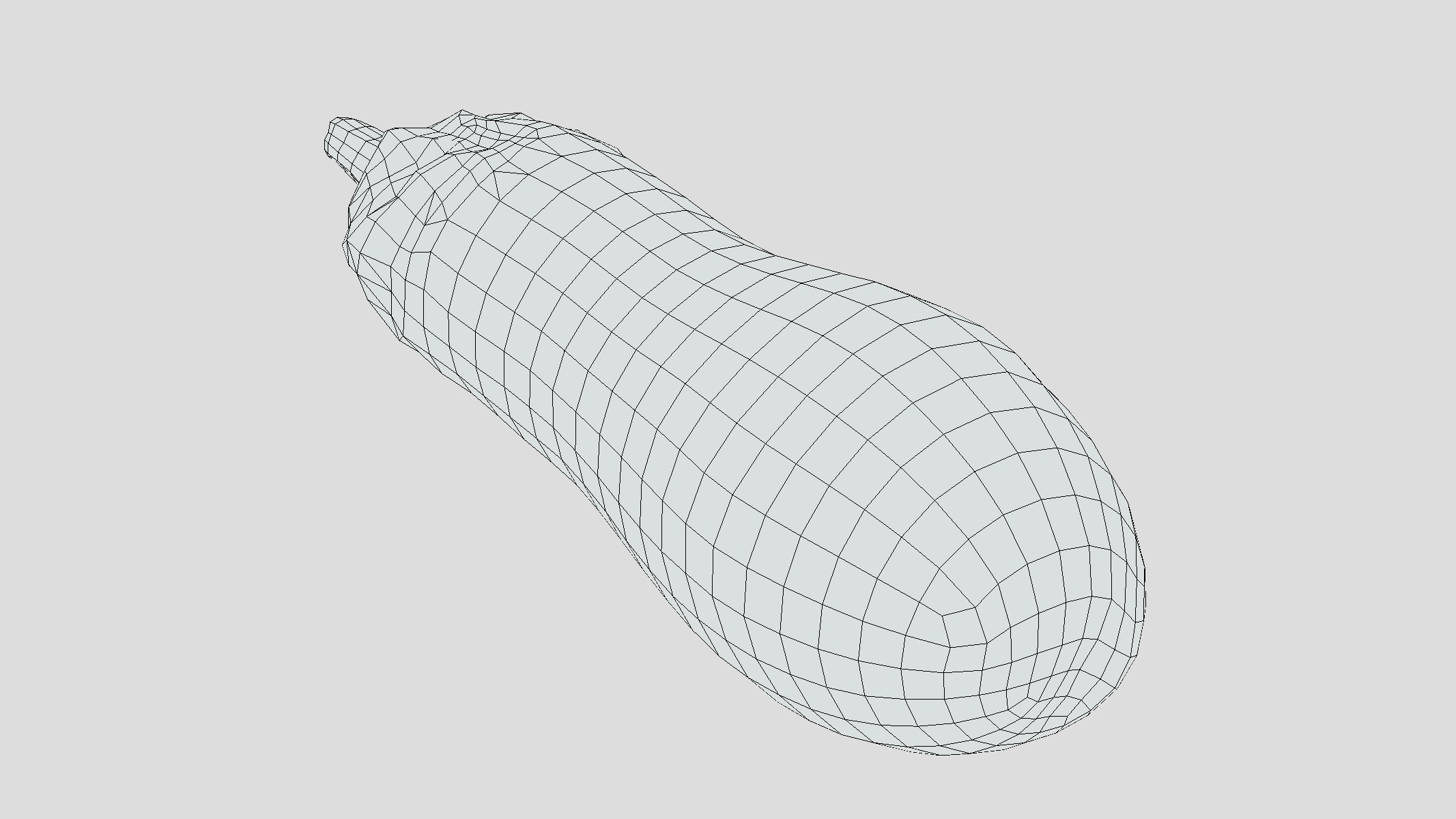 Brinjal Low Poly Low-poly 3D model_5