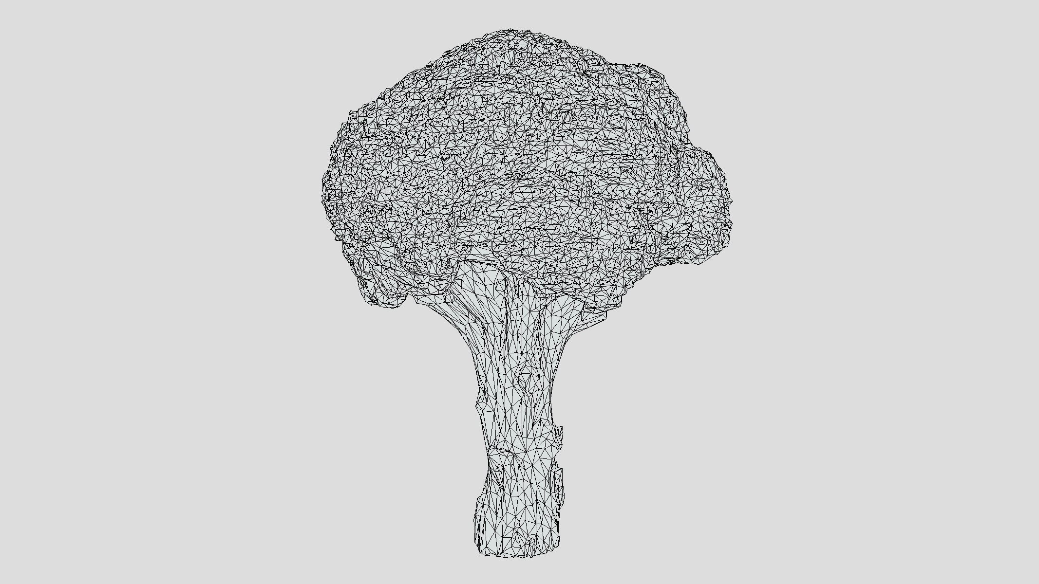 Broccoli Low Poly Low-poly 3D model_1