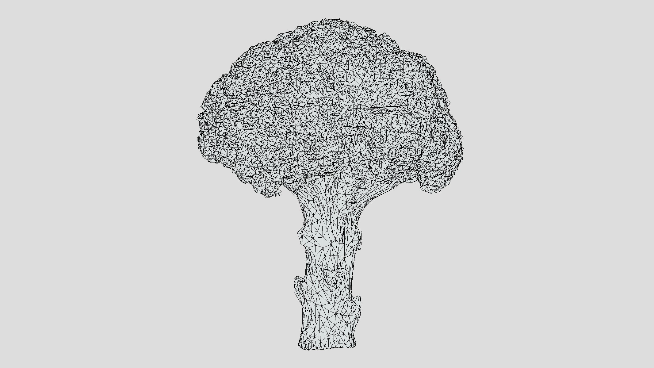 Broccoli Low Poly Low-poly 3D model_3