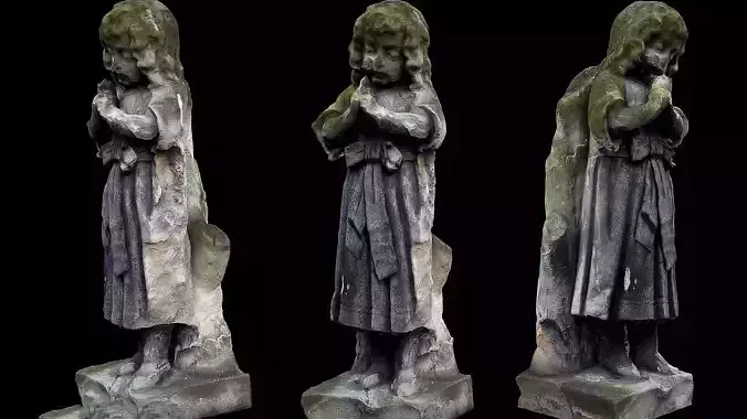 cemetery tombstone angel graveyard sculpt photogrammetry