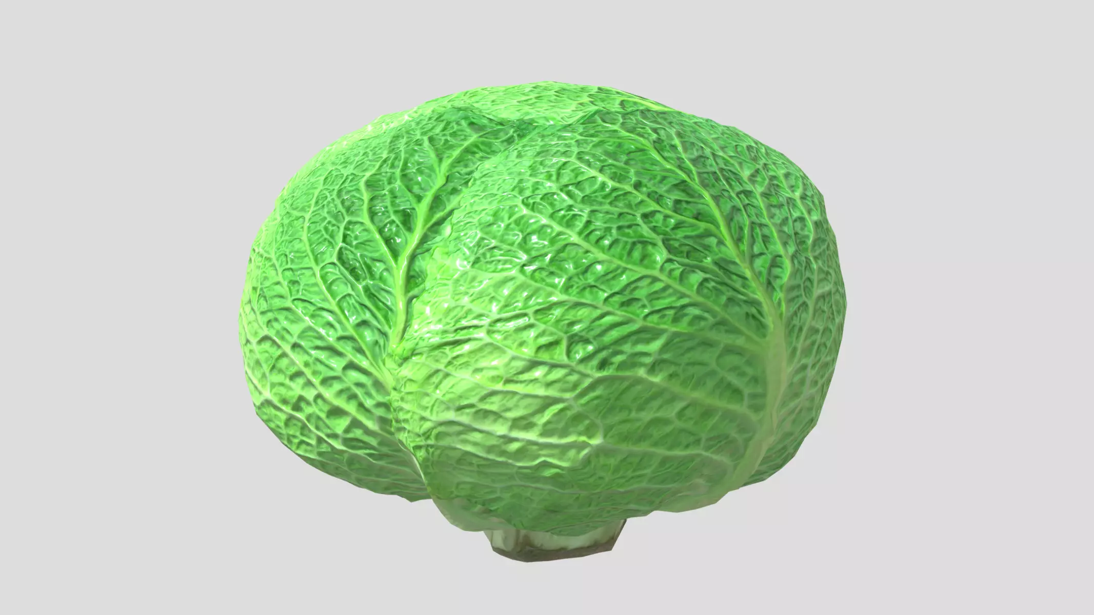 Cabbage Low Poly Low-poly 3D model_0