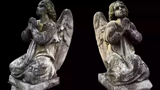 graveyard angel tombstone sculpt photogrammetry
