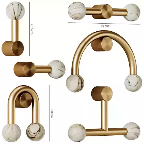 Rigoberta Gold Wall Lamps by Robin