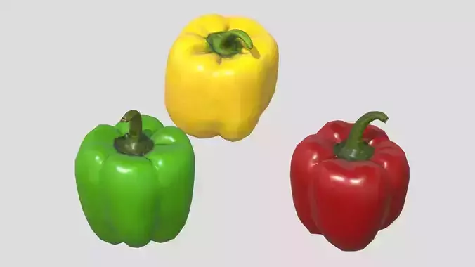 Capsicum Low Poly