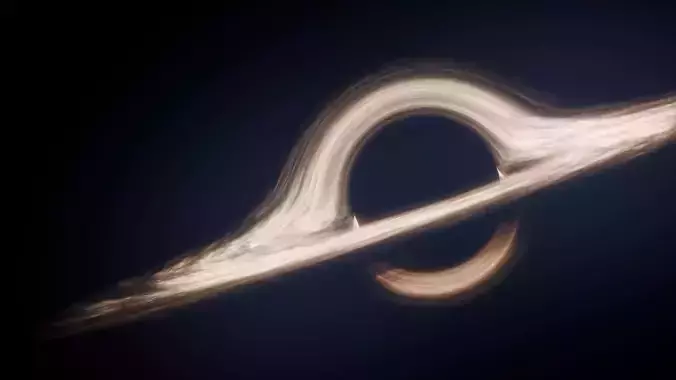 Procedural Black Hole animated