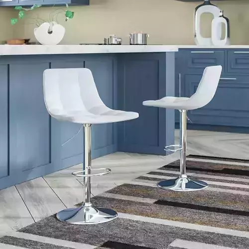 Haeli Swivel Height Bar Stool 