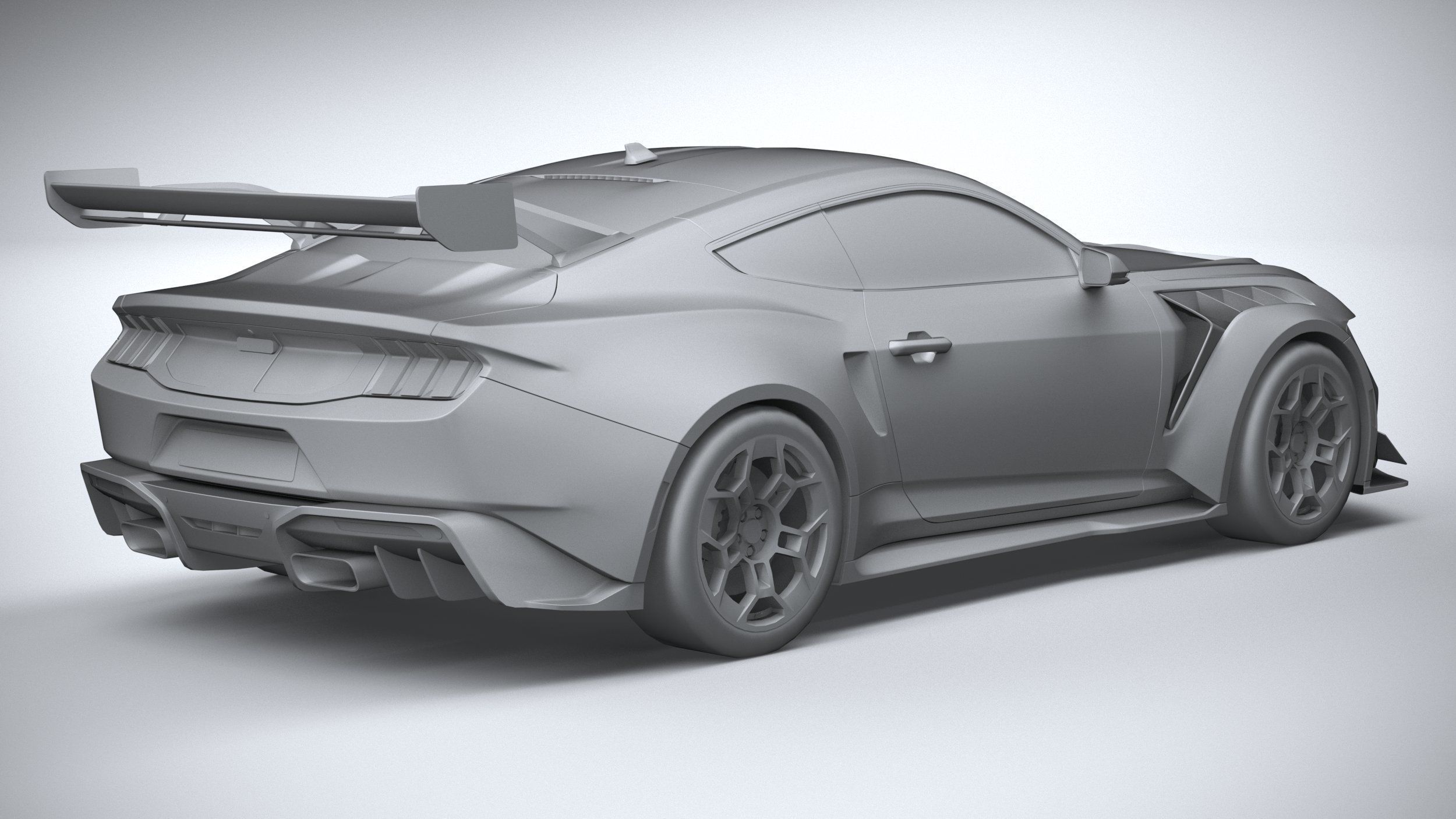 Mustang GTD 2025 LowPoly 3D model_25