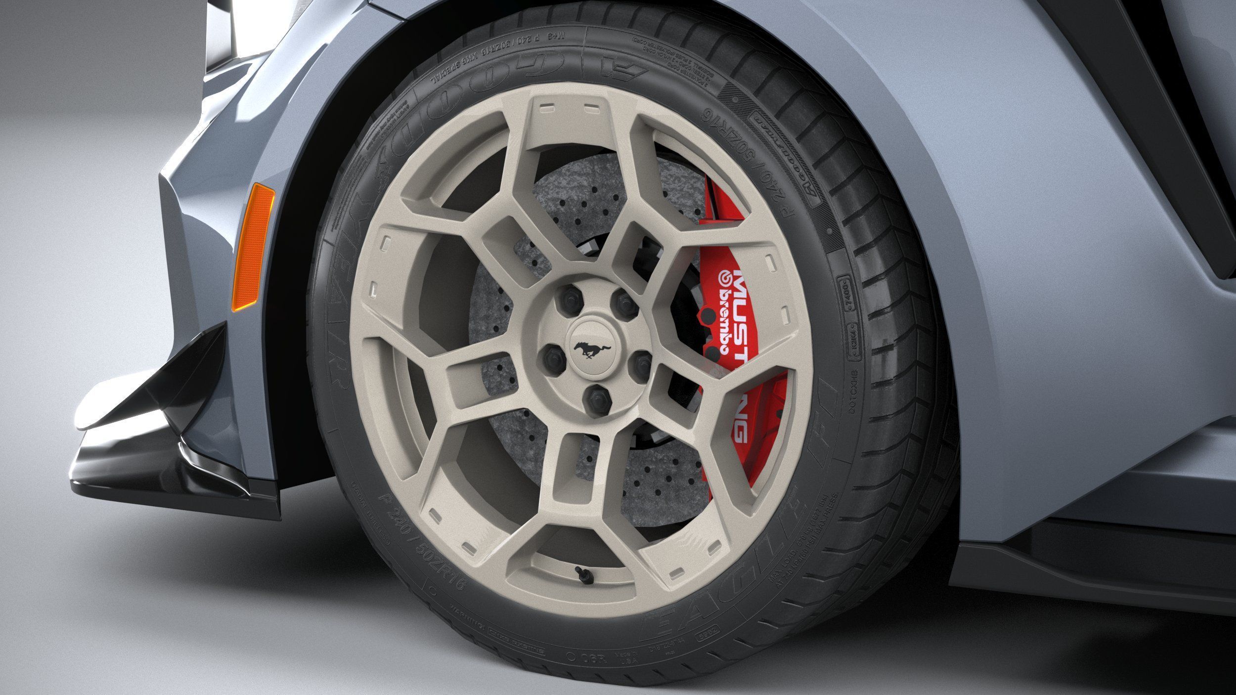 Mustang GTD 2025 LowPoly 3D model_16