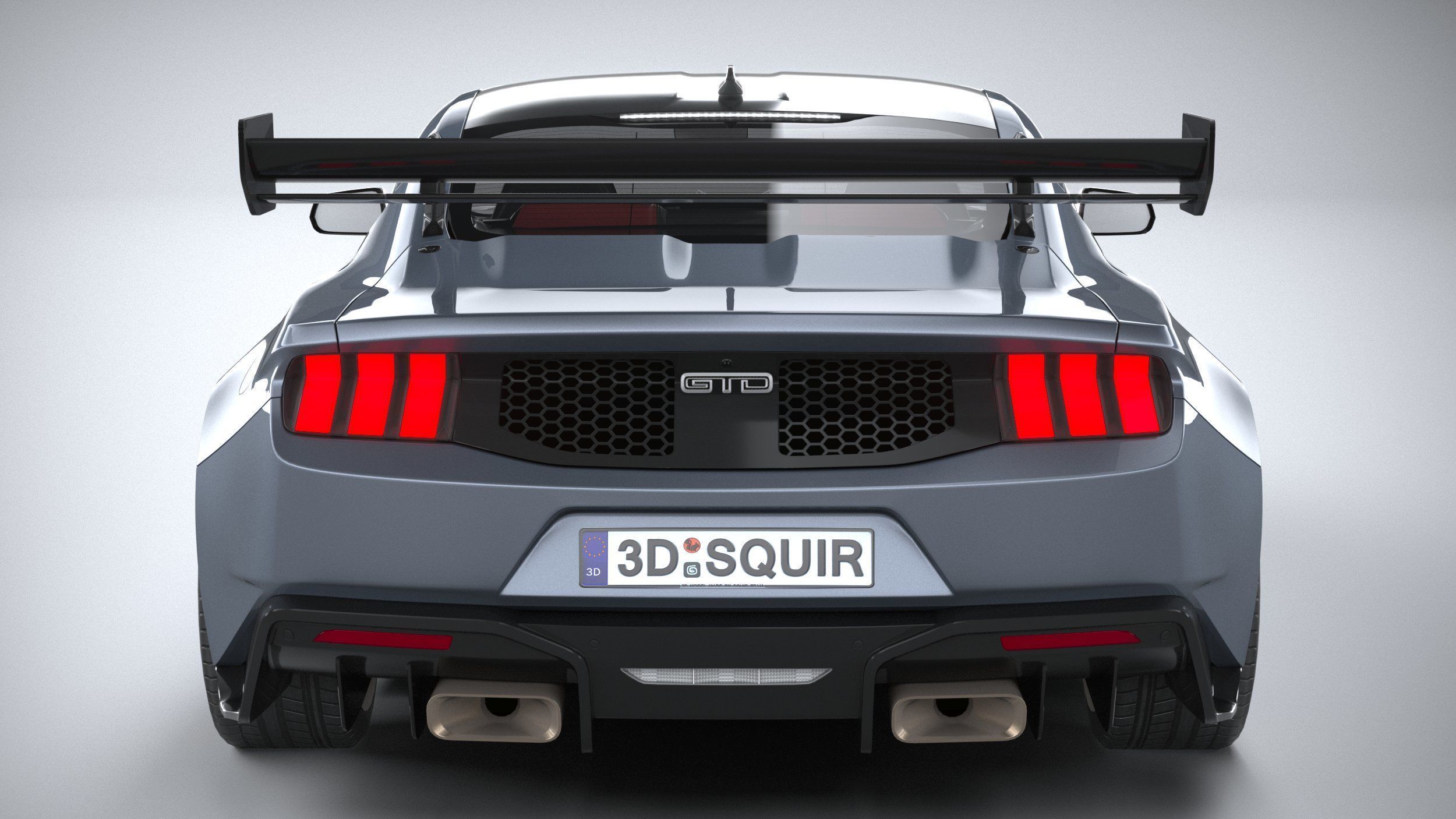 Mustang GTD 2025 LowPoly 3D model_4