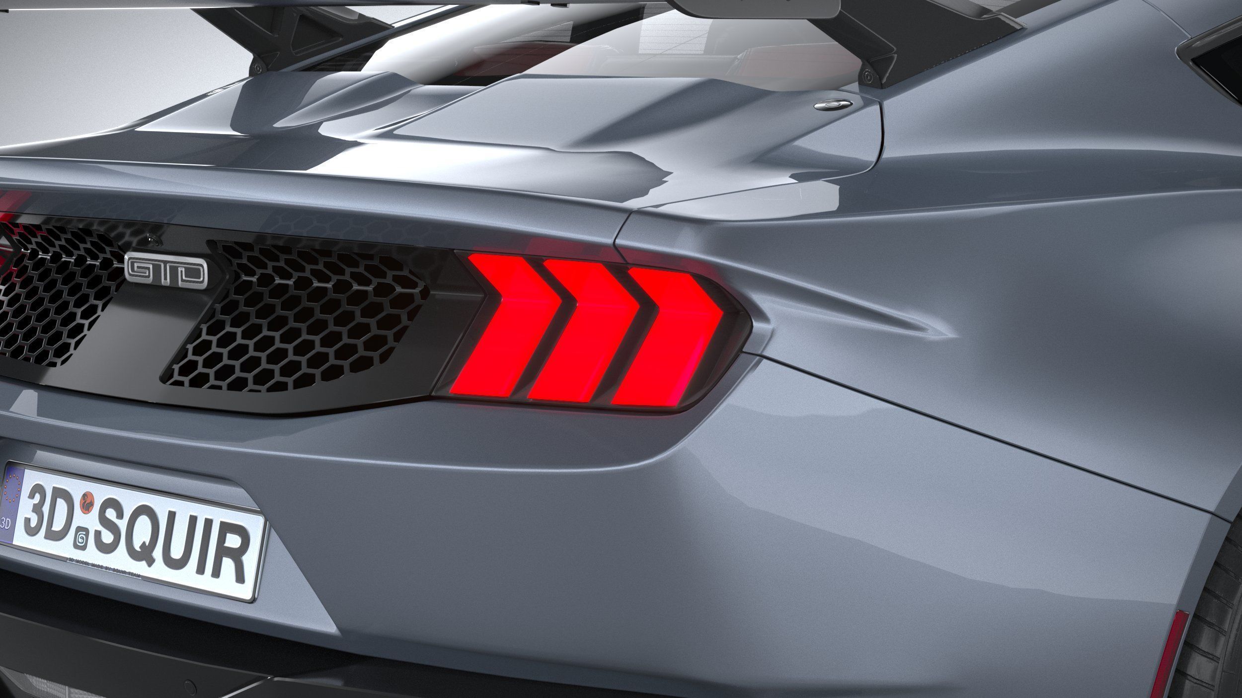 Mustang GTD 2025 LowPoly 3D model_18