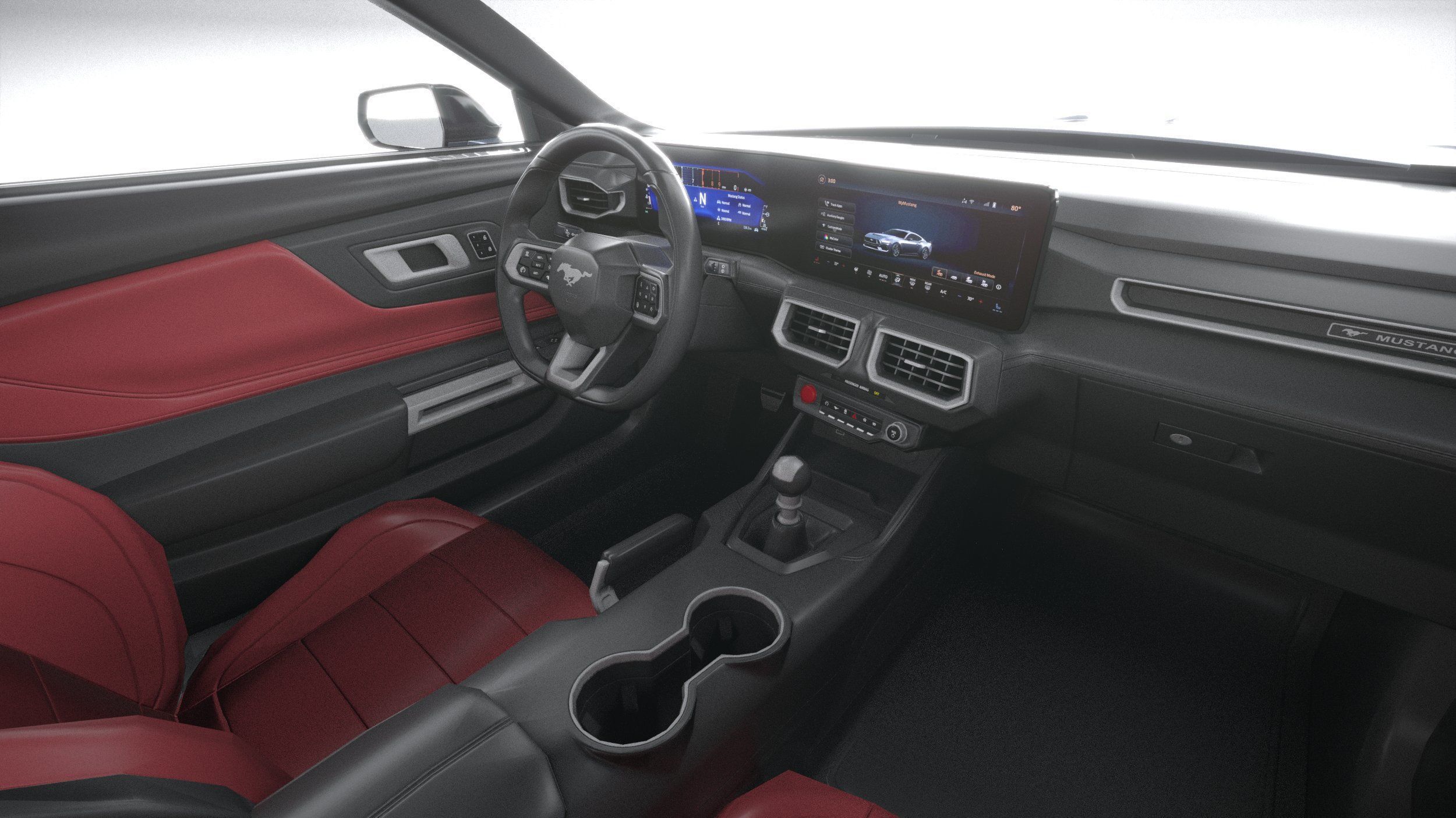 Mustang GTD 2025 LowPoly 3D model_26