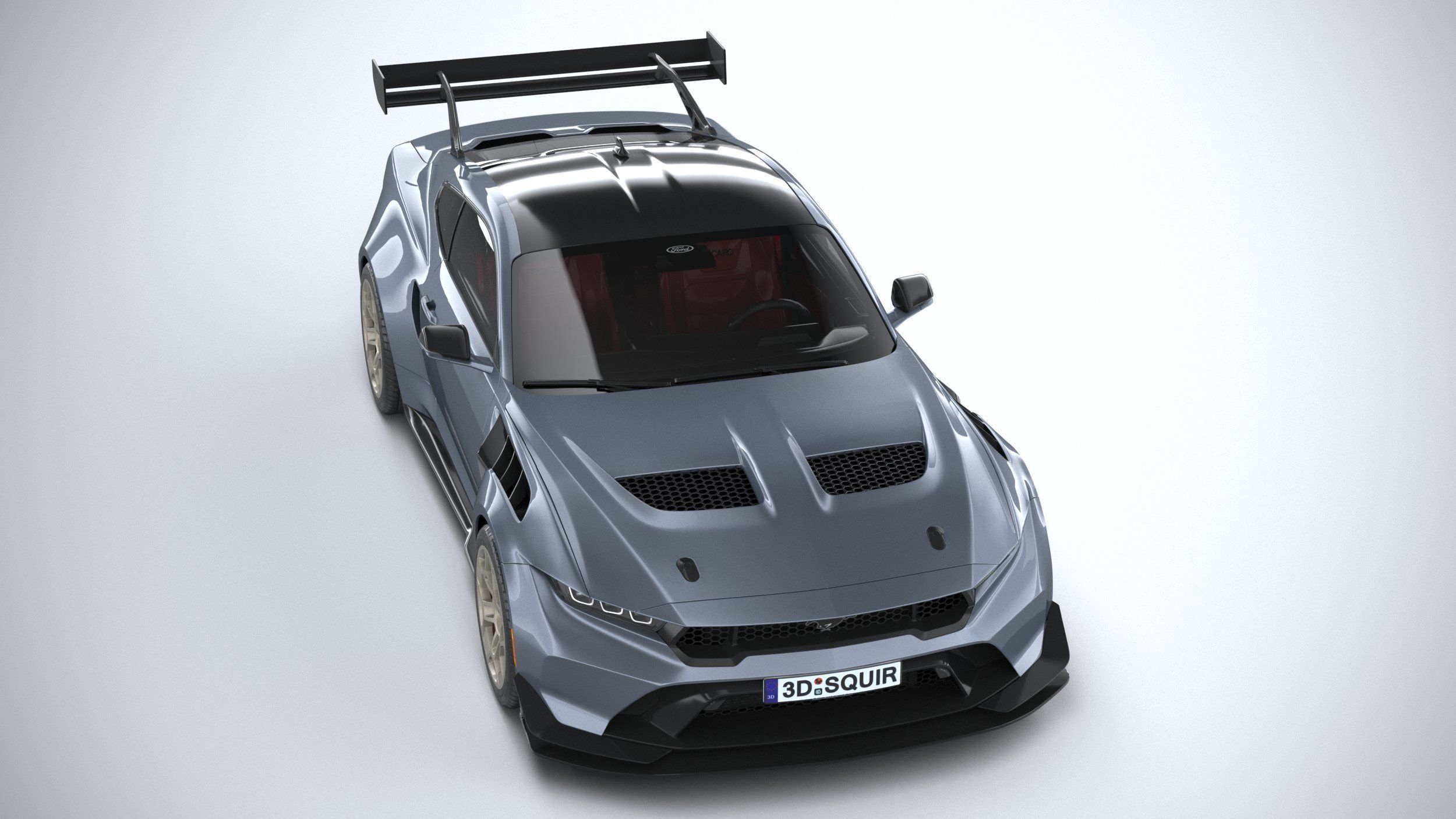 Mustang GTD 2025 LowPoly 3D model_12