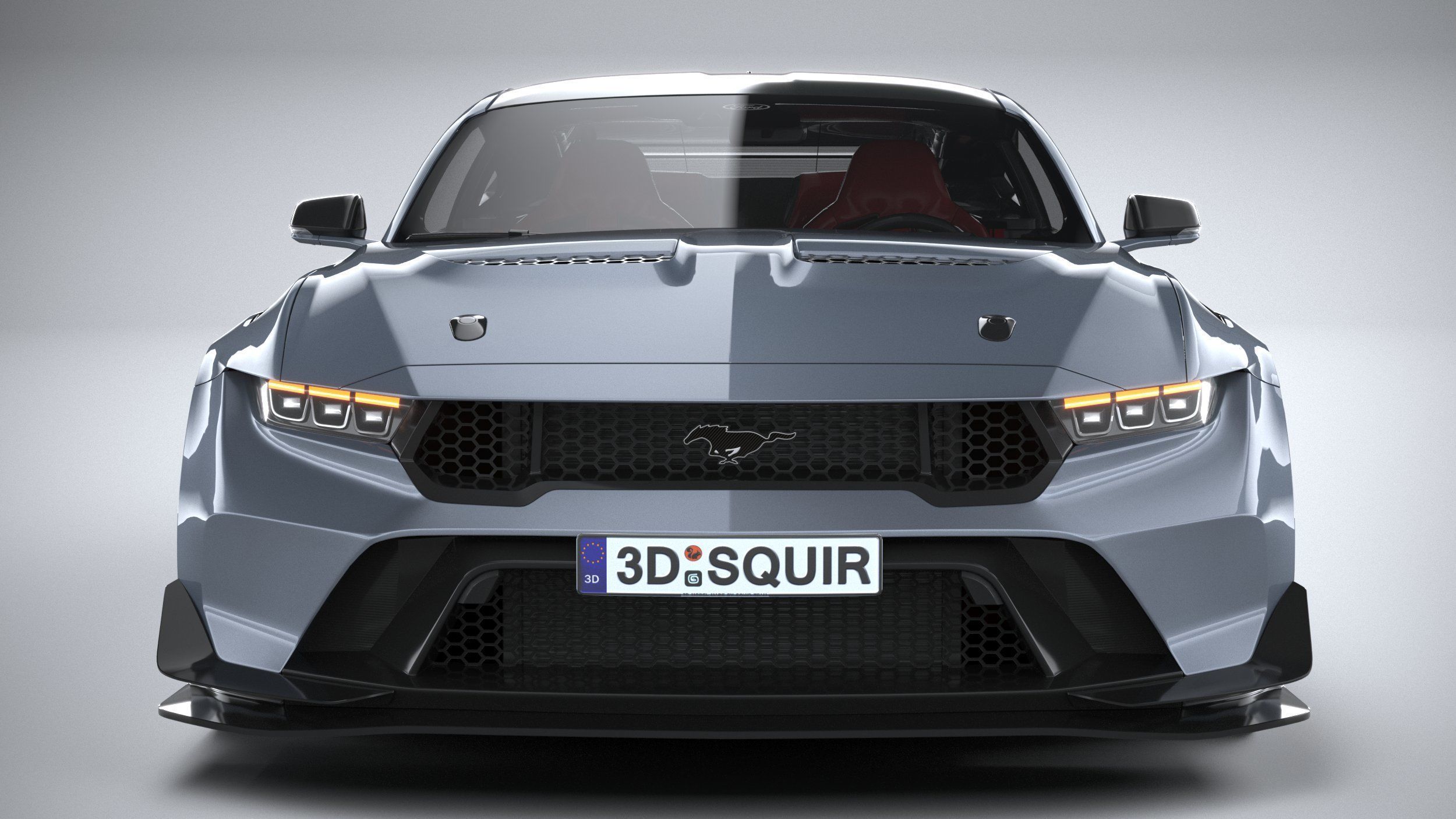 Mustang GTD 2025 LowPoly 3D model_13