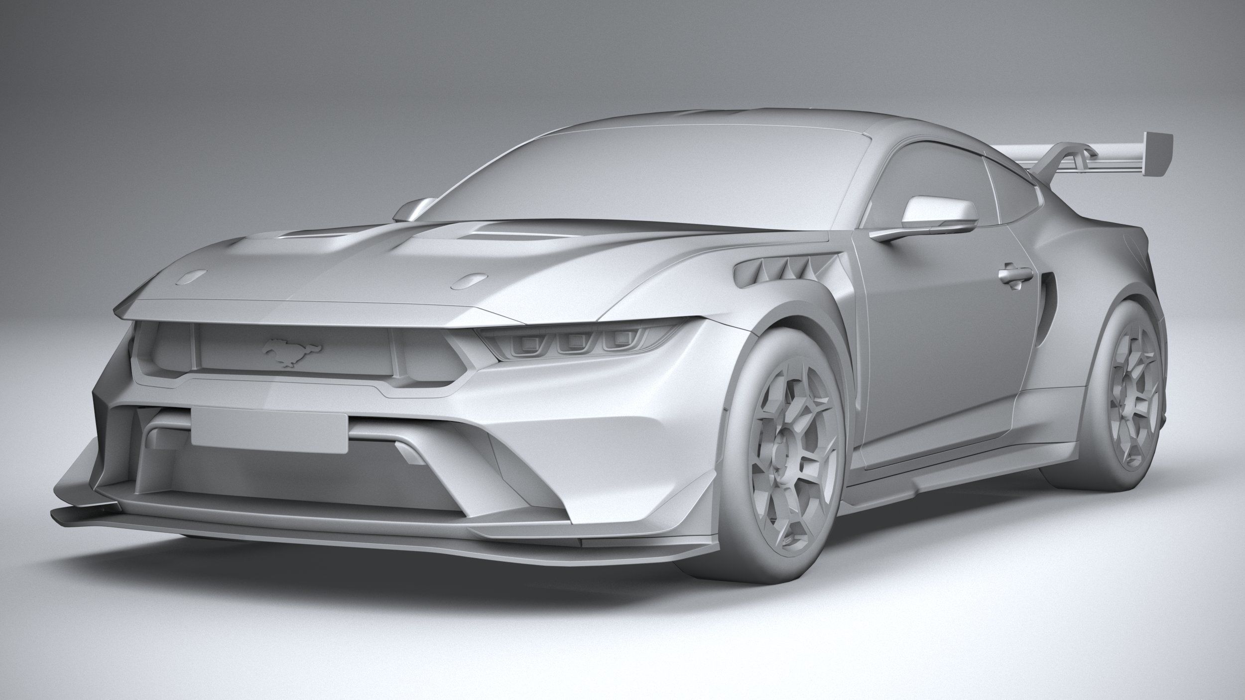 Mustang GTD 2025 LowPoly 3D model_20