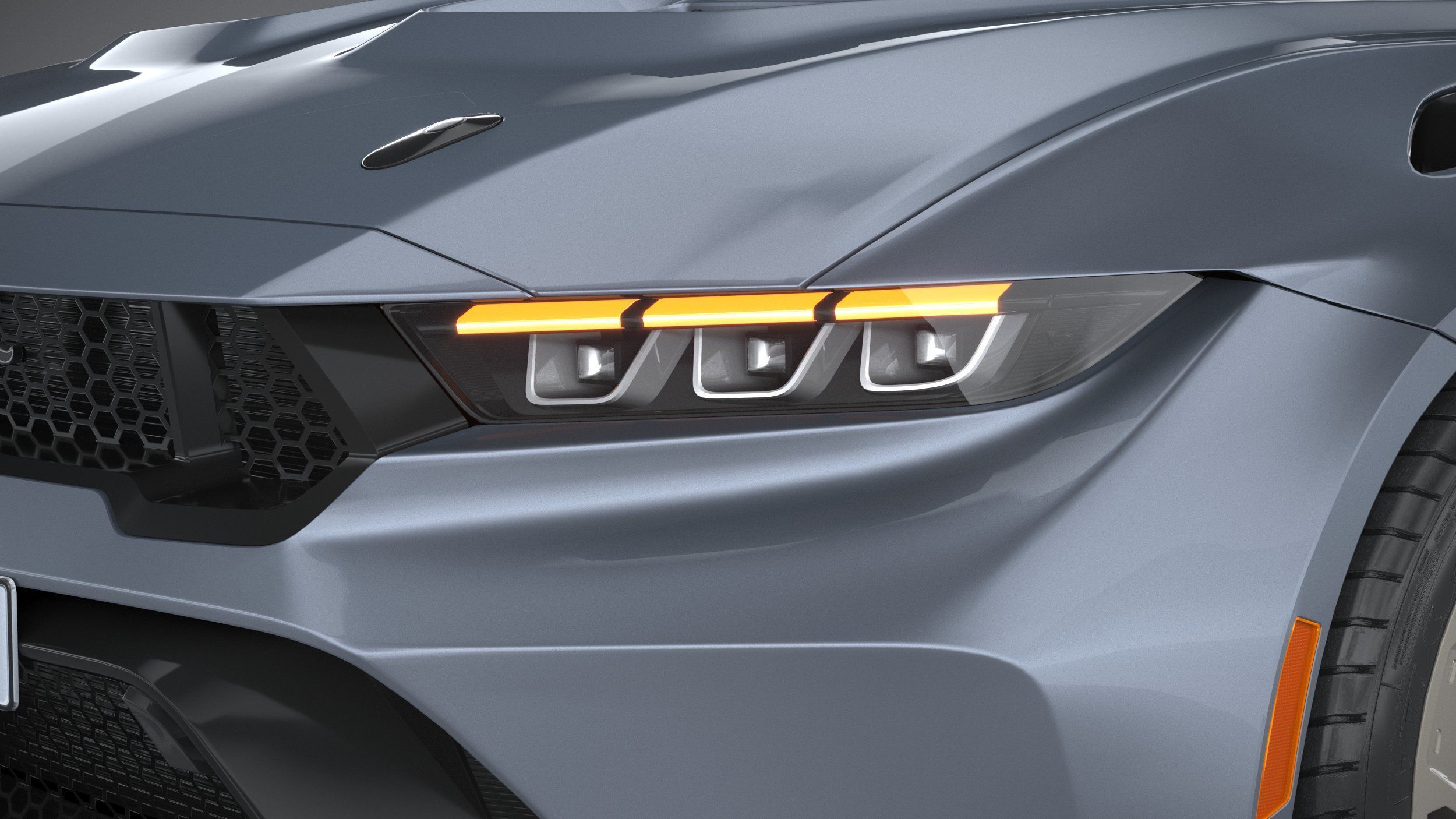 Mustang GTD 2025 LowPoly 3D model_14