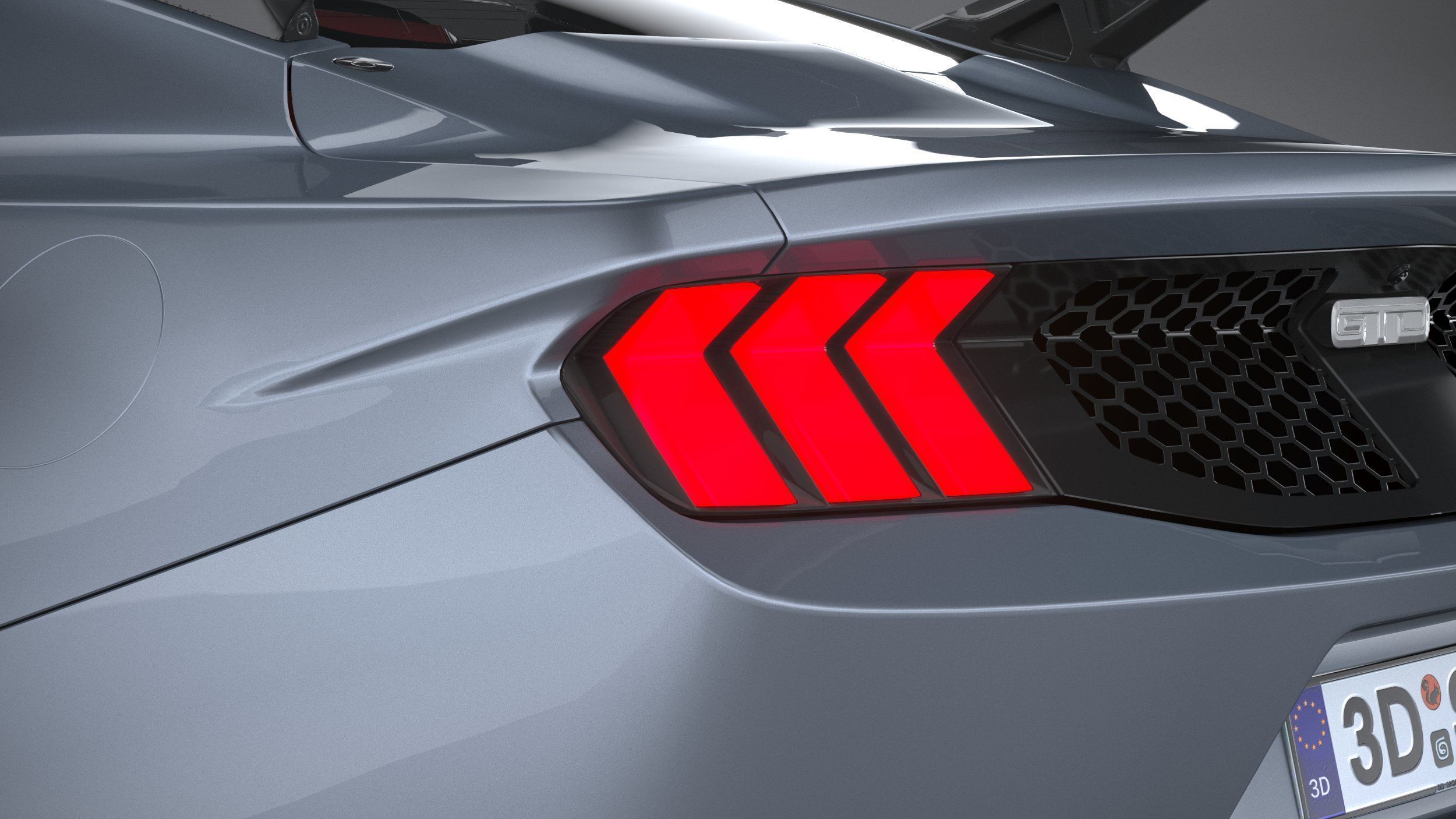 Mustang GTD 2025 LowPoly 3D model_15