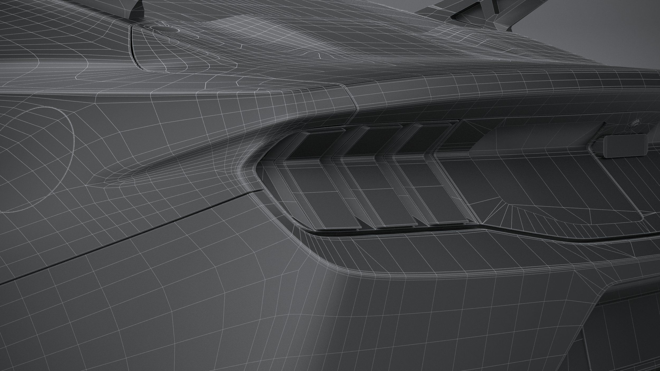 Mustang GTD 2025 LowPoly 3D model_34