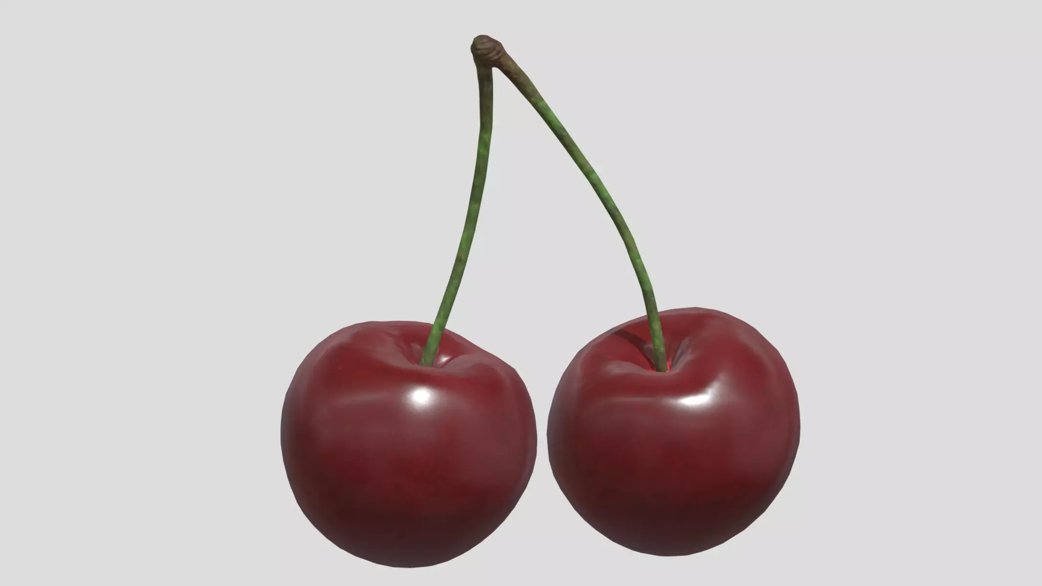 Cherry 02 Low Poly Low-poly 3D model