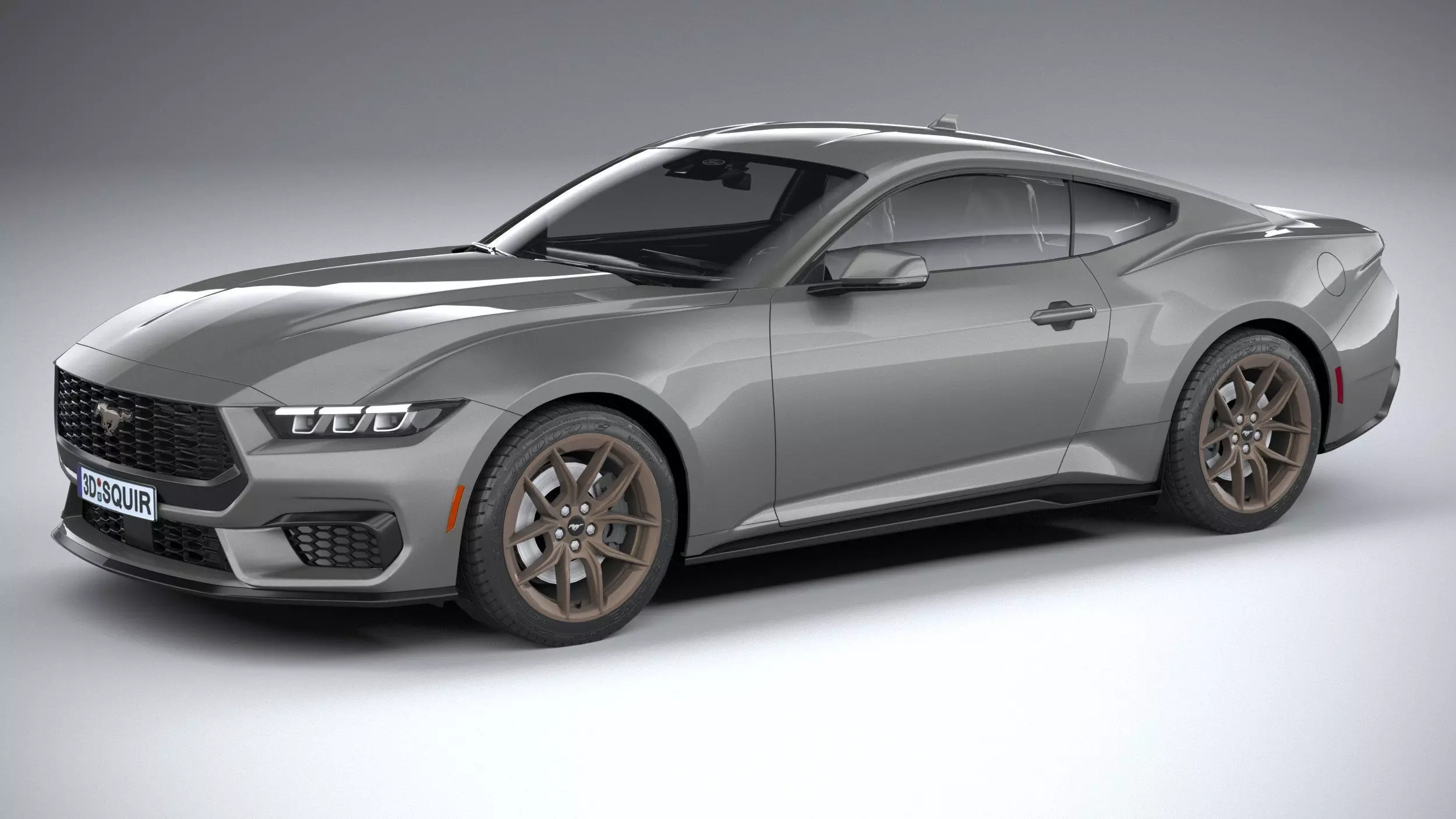 Mustang 2024 LowPoly 3D model